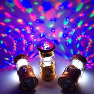 چراغ کمپینگ شارژی رقص نور دار