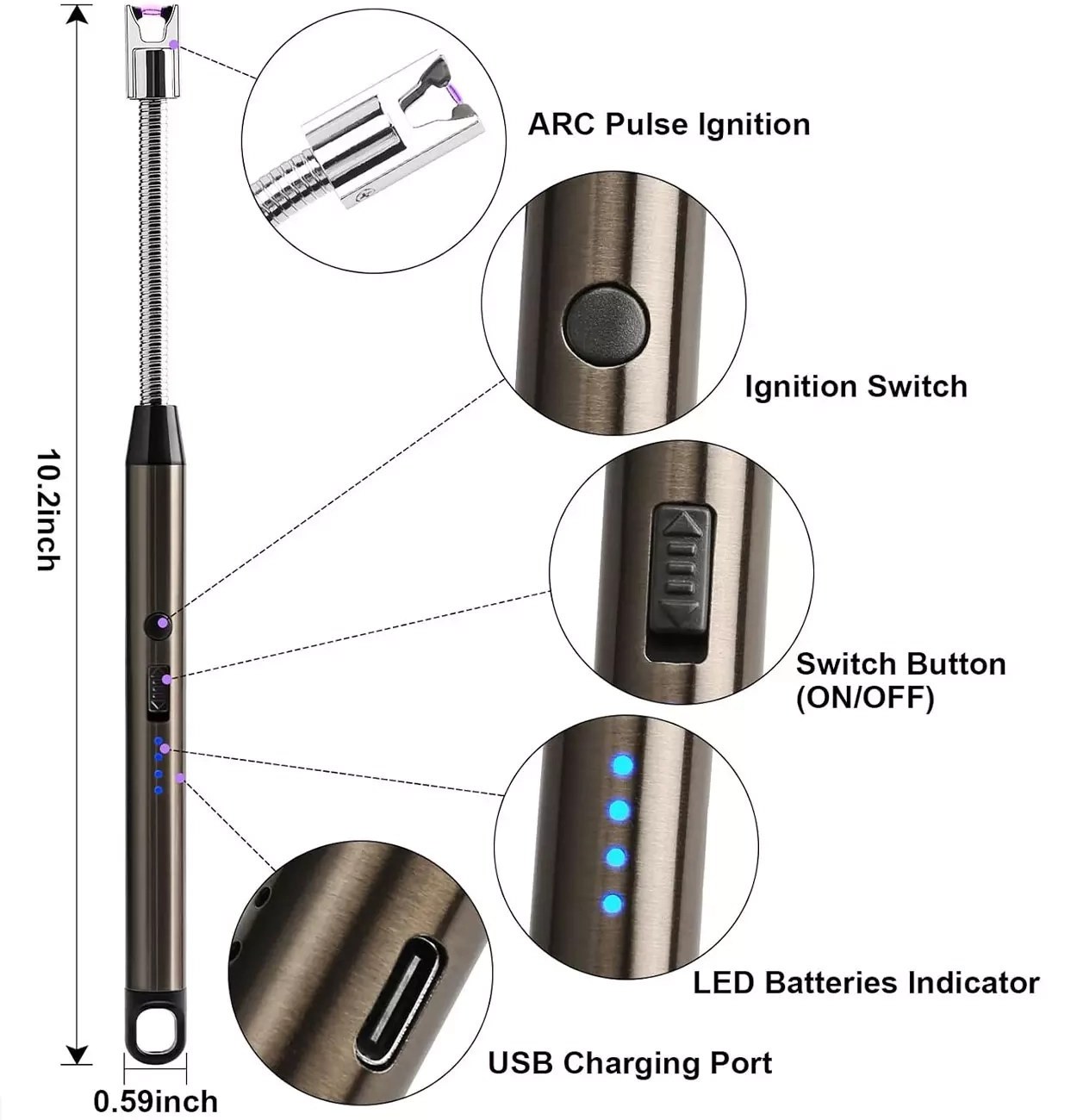 فندک پلاسمایی شارژی لیزری